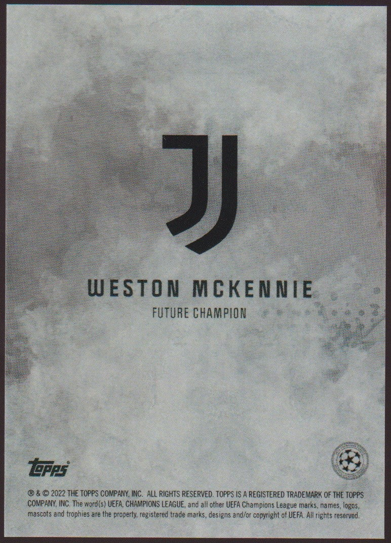 Topps 2021-22 Weston McKennie Juventus Parallel Rare – Bild 2