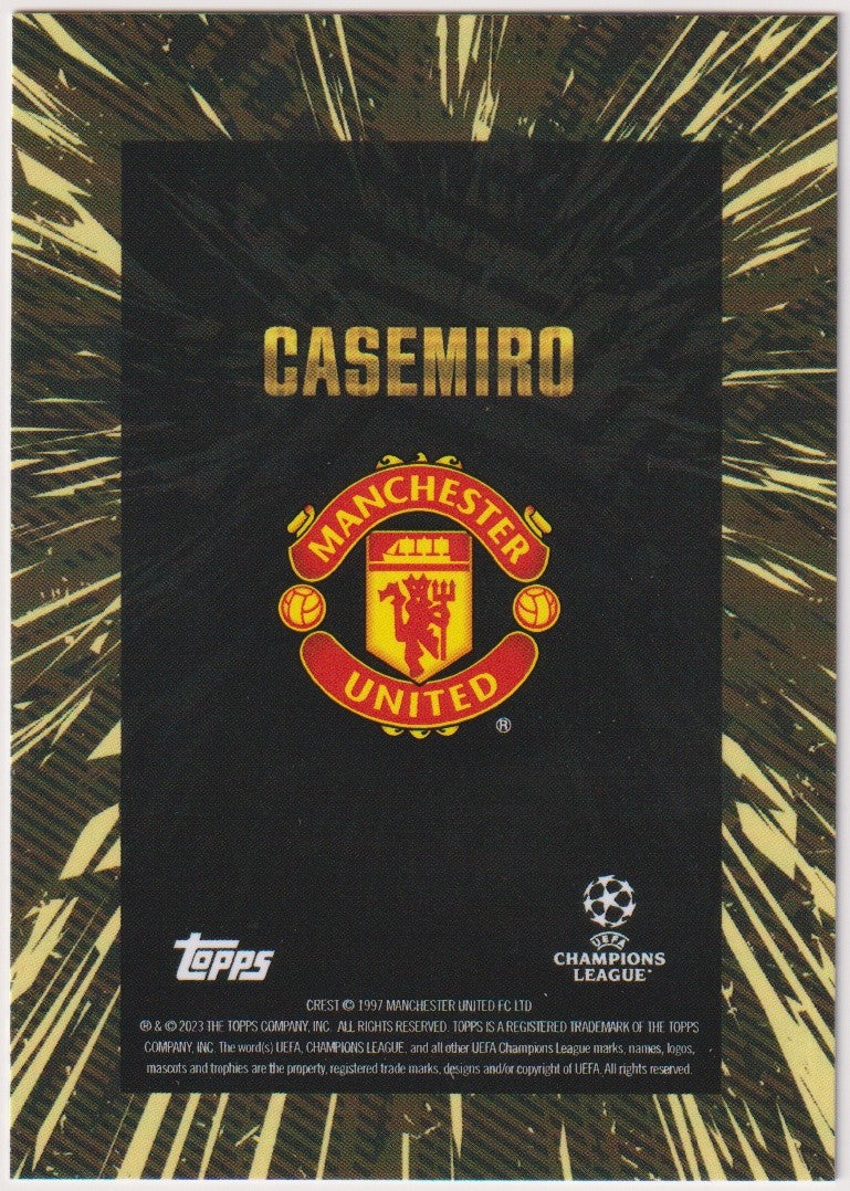 Topps X WHIP Gold 2023-24 Casemiro Manchester United Parallel Rare – Bild 2