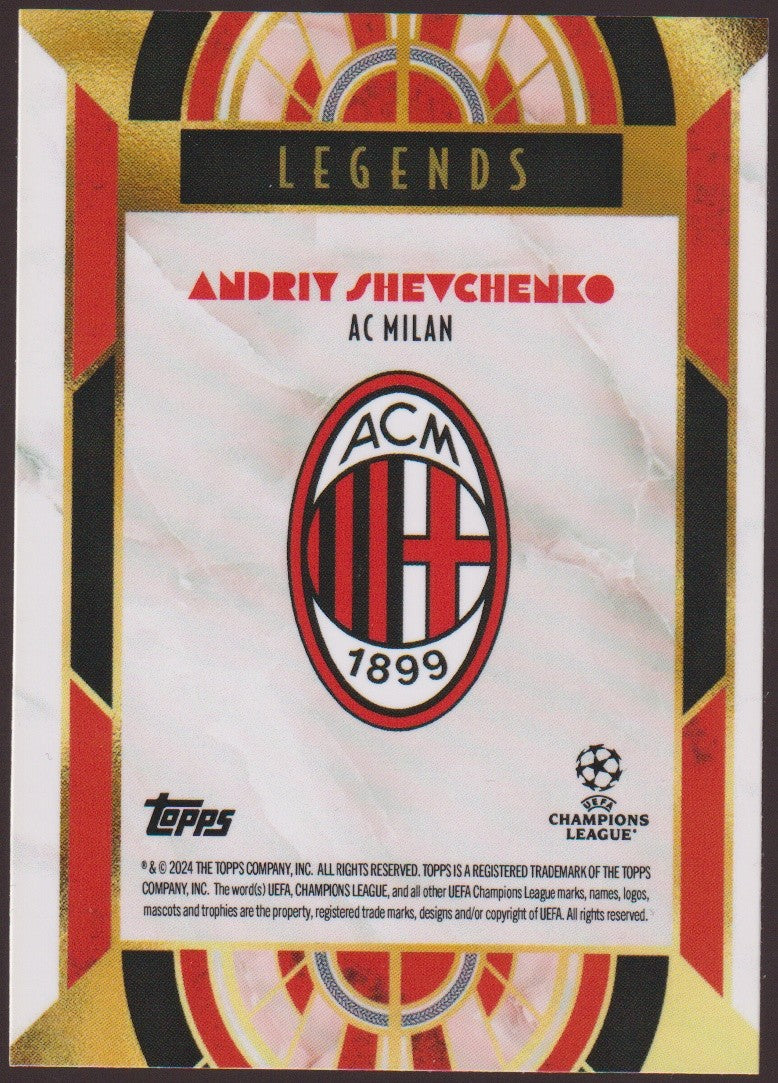 Topps Legends 2023-24 Andriy Shevchenko AC Milan Parallel Rare – Bild 2