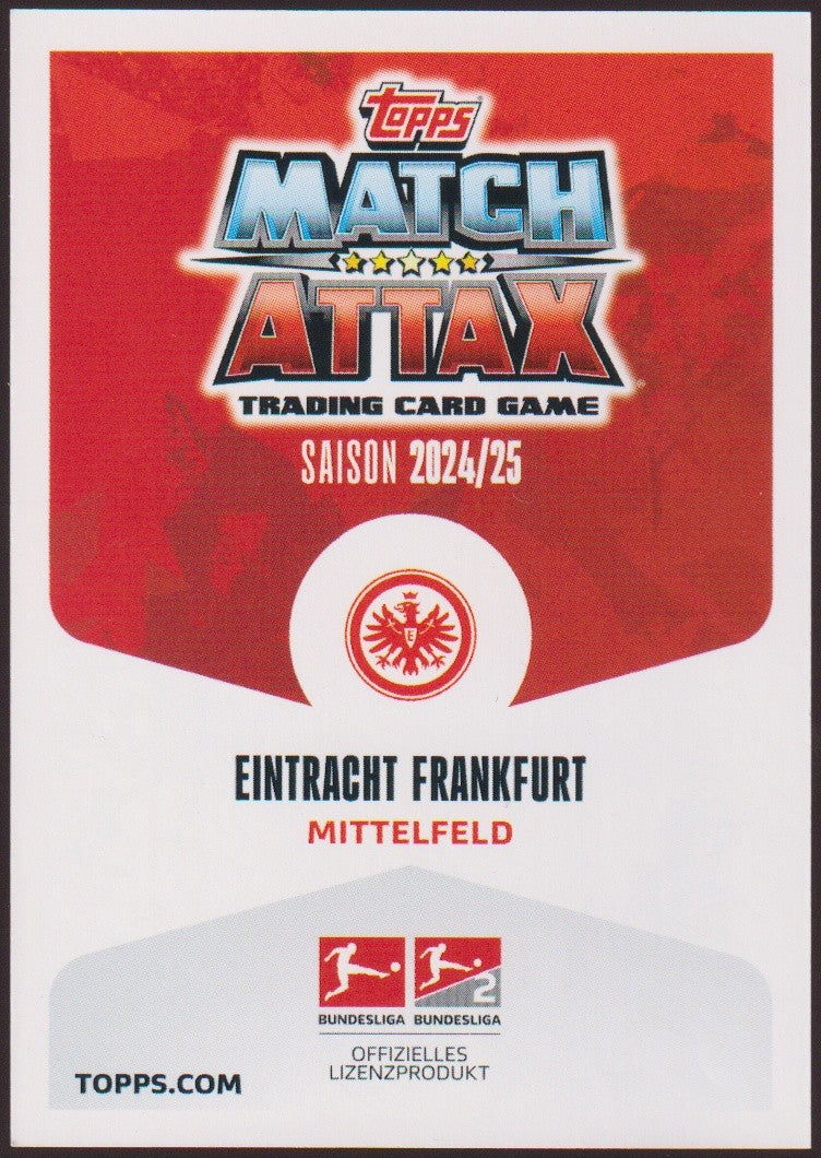 Topps 2024-25 Mario Götze Eintracht Frankfurt Saison 2024/25 Mittelfeld Parallel – Bild 2