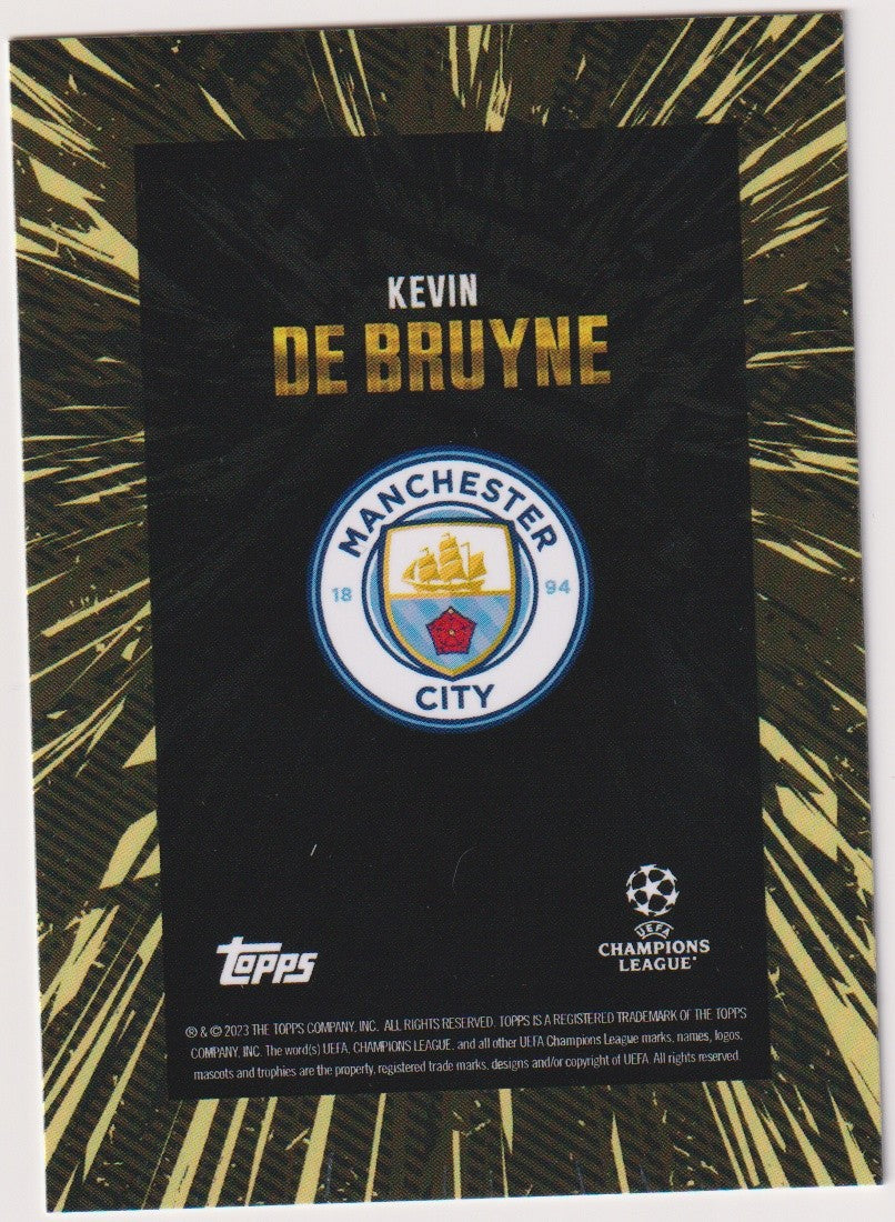 Topps Champions League 2022-23 Kevin De Bruyne Manchester City Parallel Rare – Bild 2