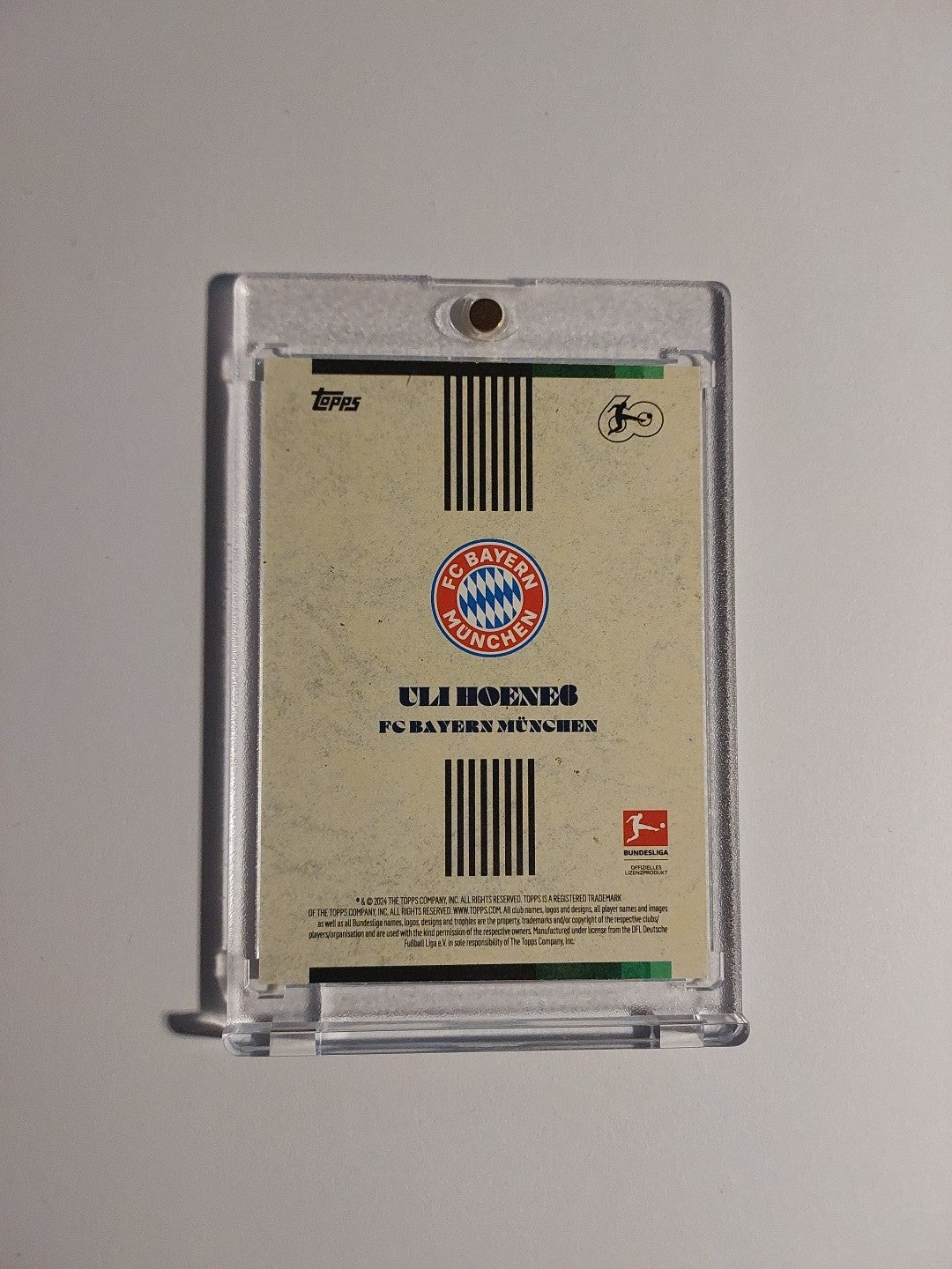 Topps Matthäus Curated 2023-24 Uli Hoeneß Bayern München Parallel 16/49 Rare – Bild 2