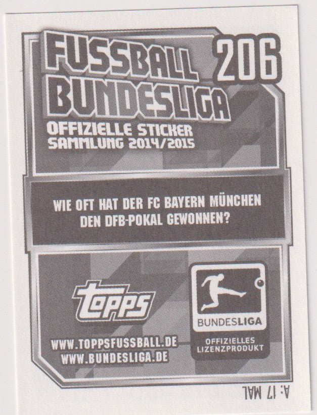 Topps Fußball Bundesliga 2014/2015 Philipp Lahm Printed Auto FC Bayern München – Bild 2