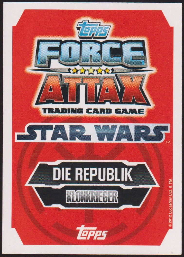 Topps Star Wars 2012 KLONKOMMANDANT WOLFFE Republik TCG Rare #218 – Bild 2