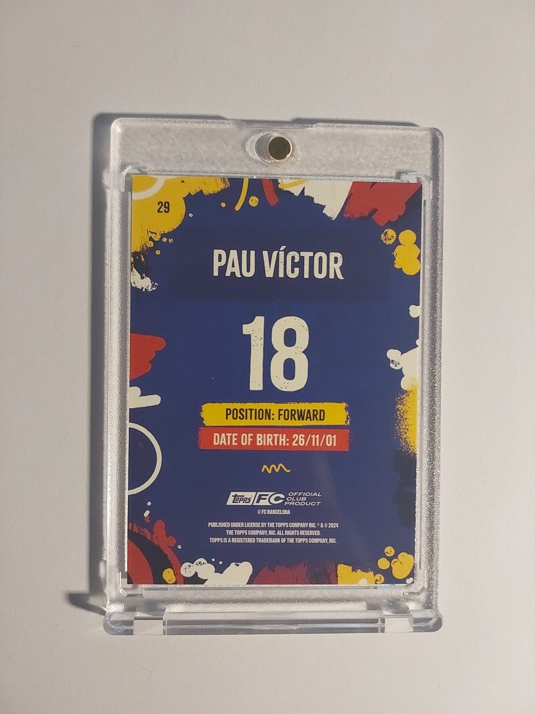 Topps Fc Barcelona Team Set 2024-25 Pau Victor Limited Edition Parallel – Bild 2
