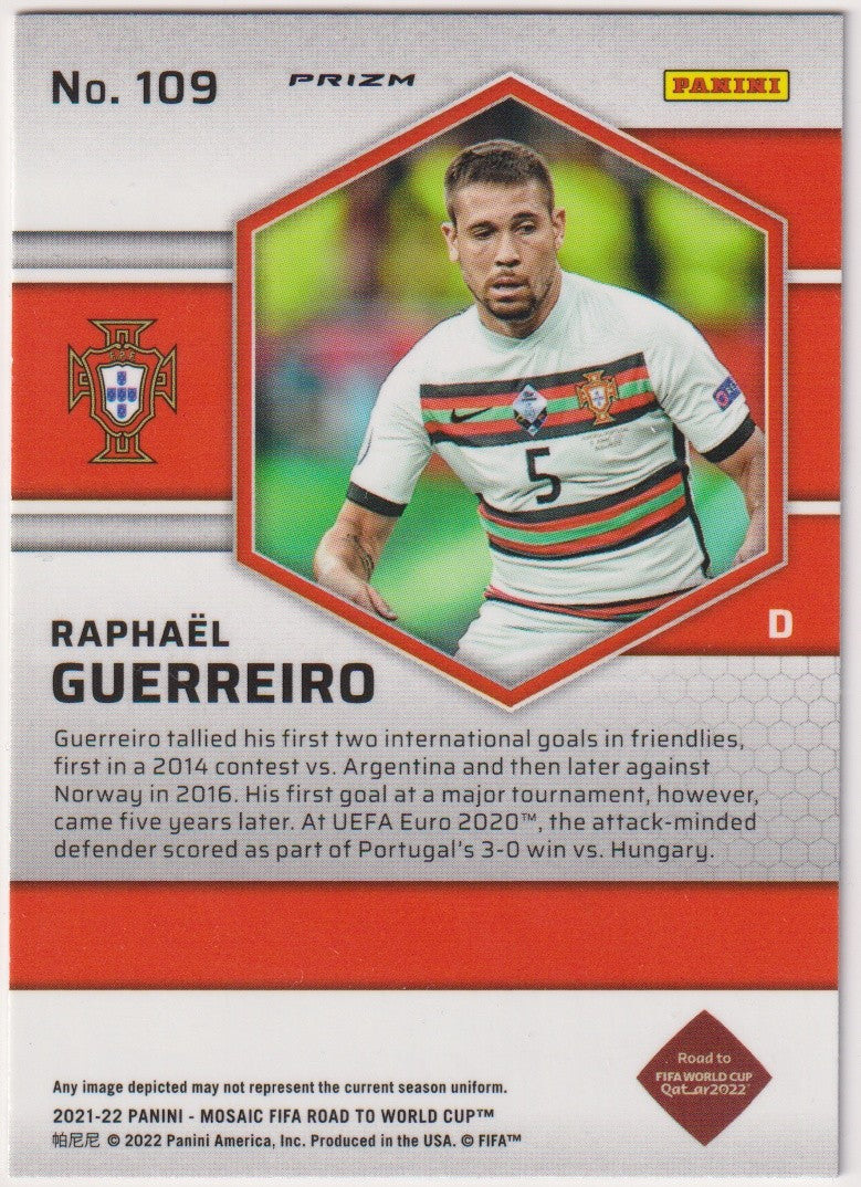 Panini Mosaic FIFA Road to World Cup 2021-22 Raphaël Guerreiro Portugal Road – Bild 2