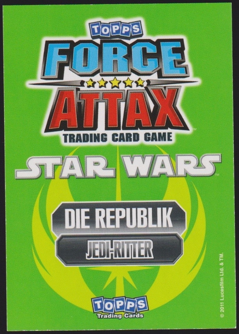 Topps Star Wars 2011 Meister Yoda Jedi Republik TCG Rare #196 – Bild 2