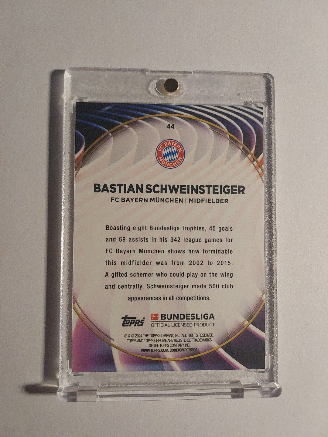Topps 60 Jahre Bundesliga 2023-24 Bastian Schweinsteiger Parallel Rare Hit – Bild 2