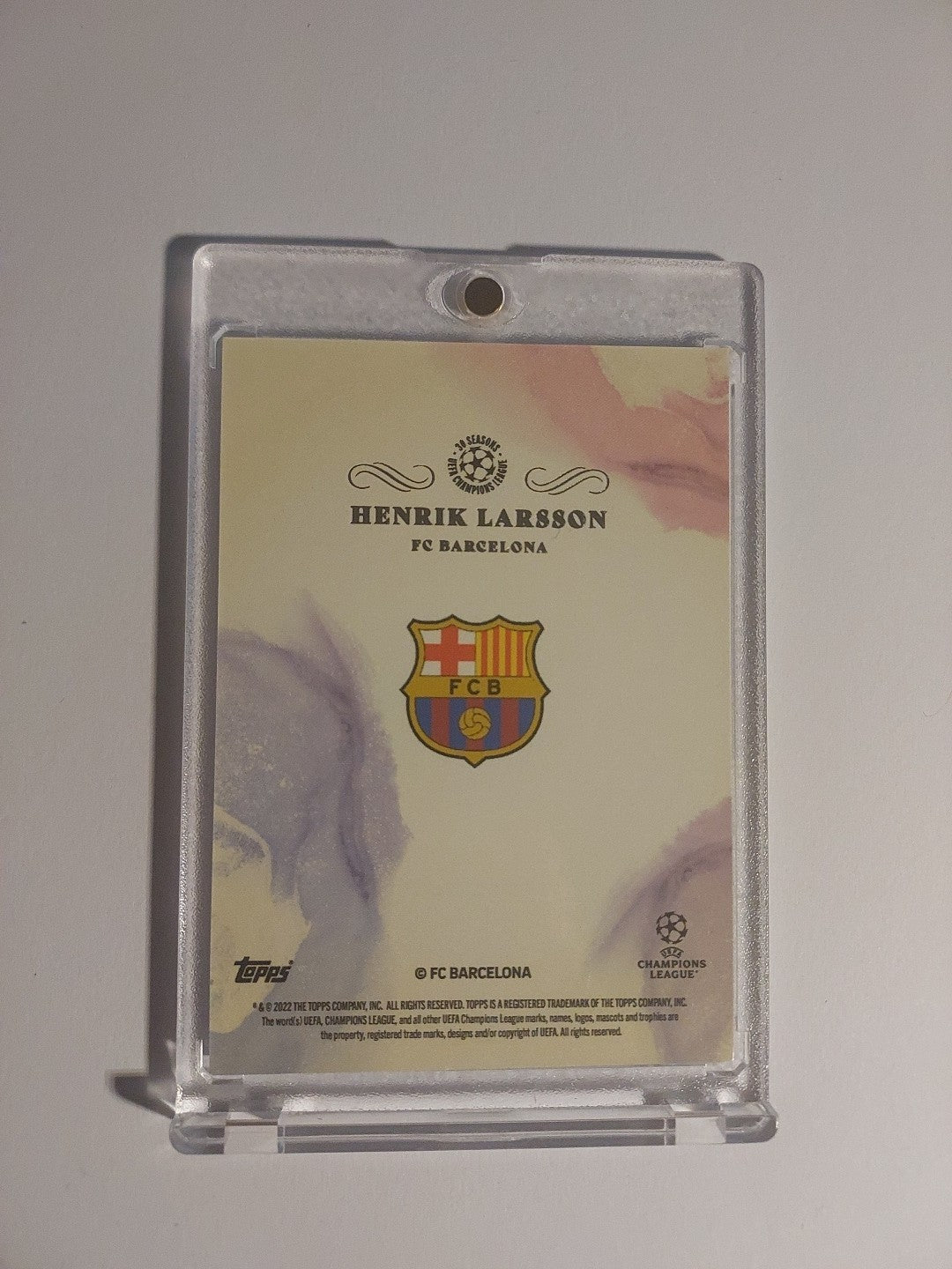Topps Inception 2021-22 Henrik Larsson Barcelona Parallel Insert Hit – Bild 2