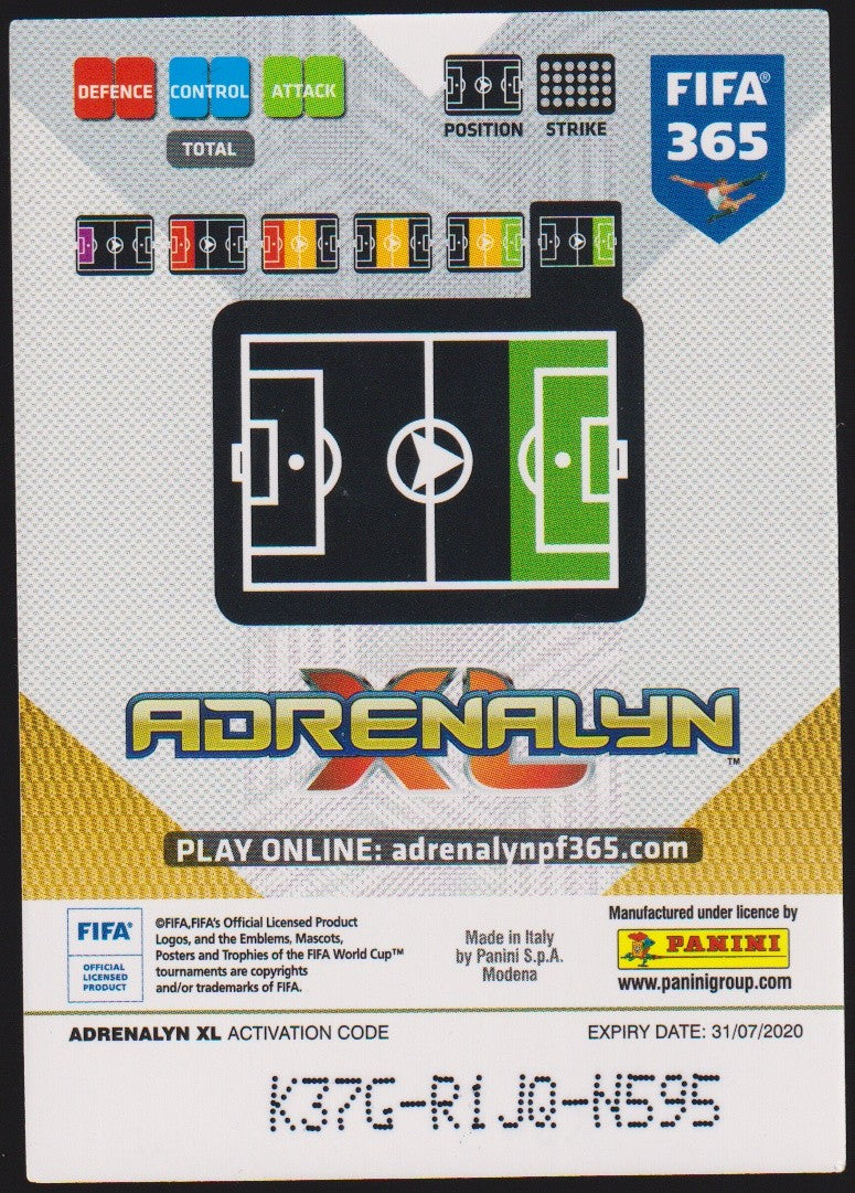 Panini FIFA 365 Mohamed Salah Liverpool FC Adrenalyn XL Parallel Rare Nr. 229 – Bild 2