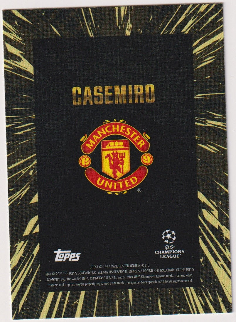 Topps X WHIP Gold 2023-24 Casemiro Manchester United Parallel Rare – Bild 2