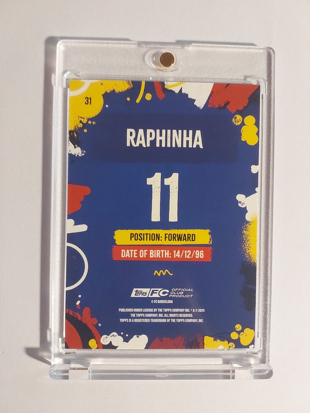 Topps Barcelona Team Set 2024-25 Raphinha Limited Edition Parallel – Bild 2