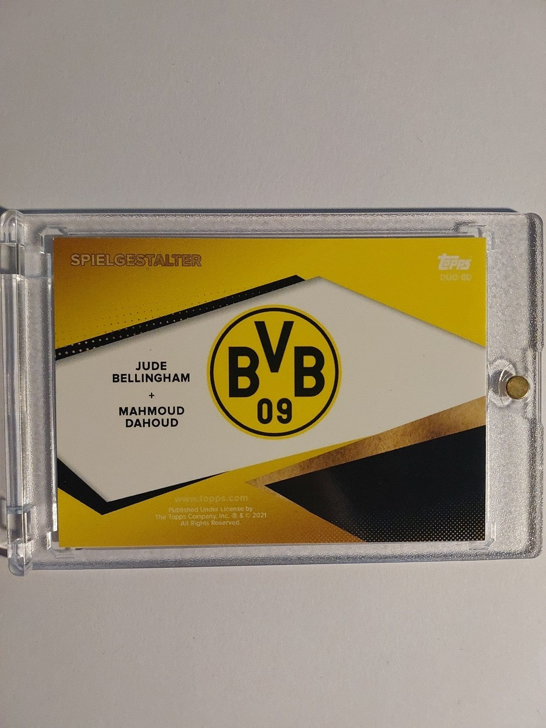 Topps Borussia Dortmund 2020-21 Bellingham & Dahoud Dual Parallel Ultra Rare Hit – Bild 2