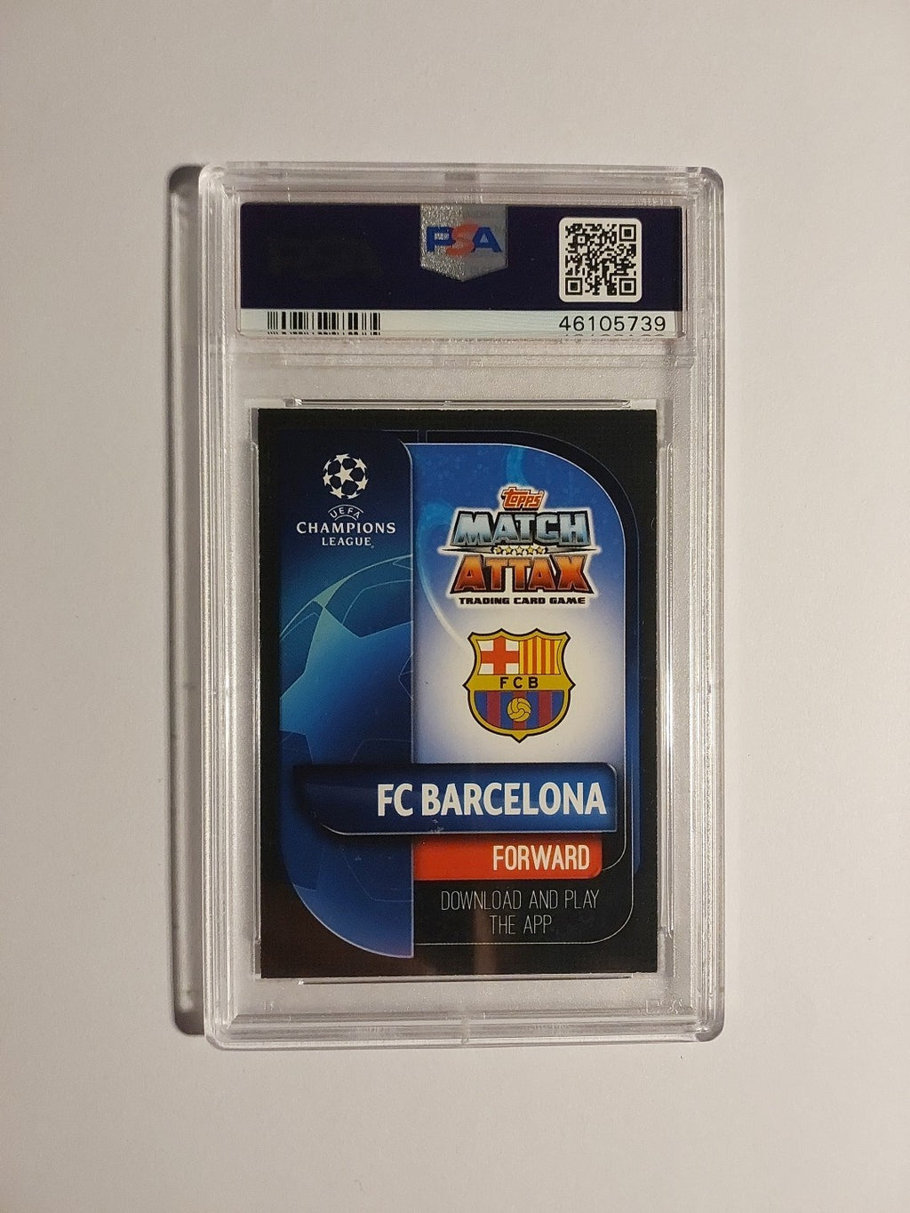 Topps Uefa Champions League 2018-19 Lionel Messi Barcelona Club 100 Rare PSA 8 – Bild 2
