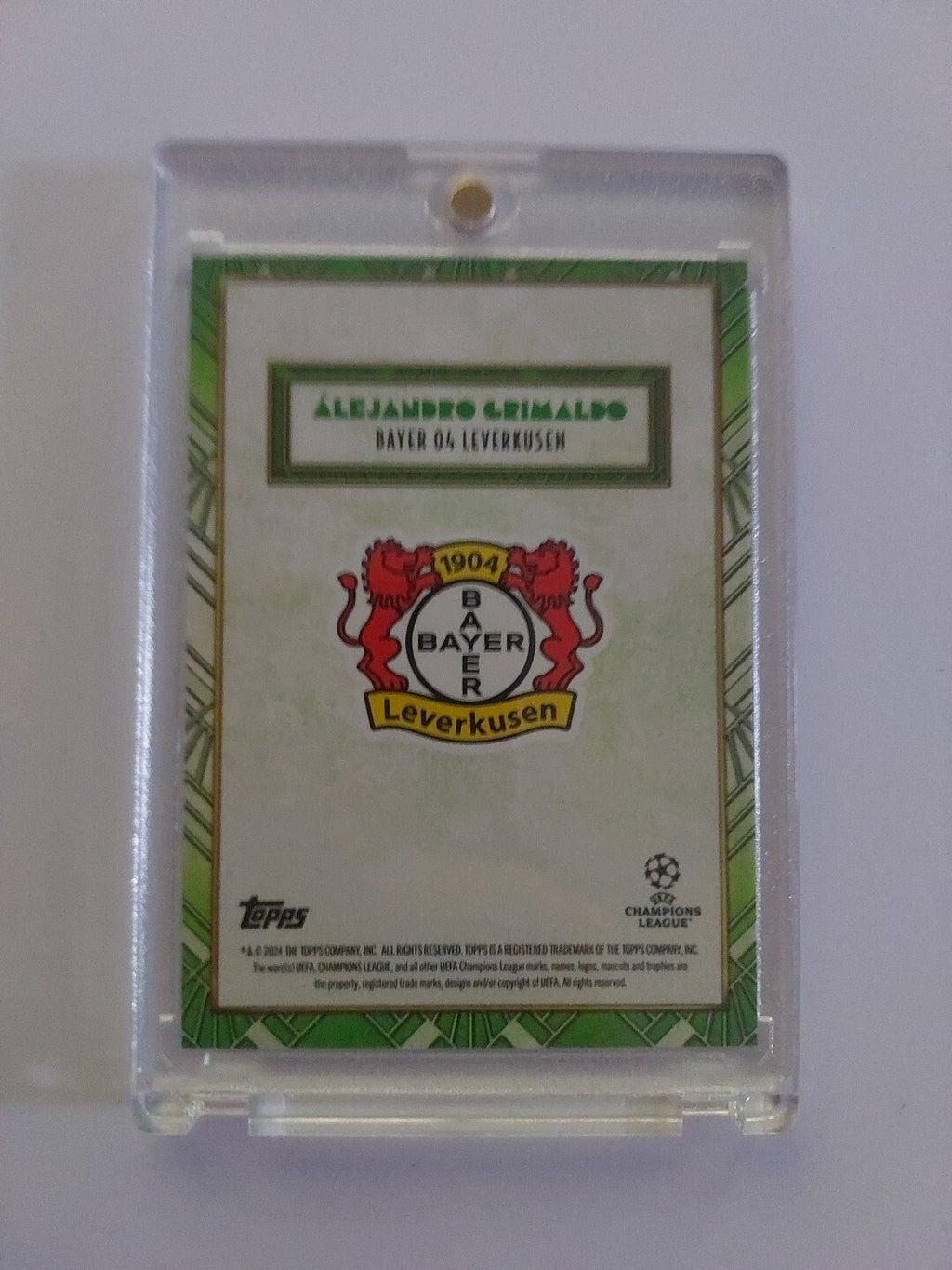 Topps Deco 2024/25 Grimaldo Bayer Leverkusen Nummeriert 19/99 Parallel Refractor – Bild 2
