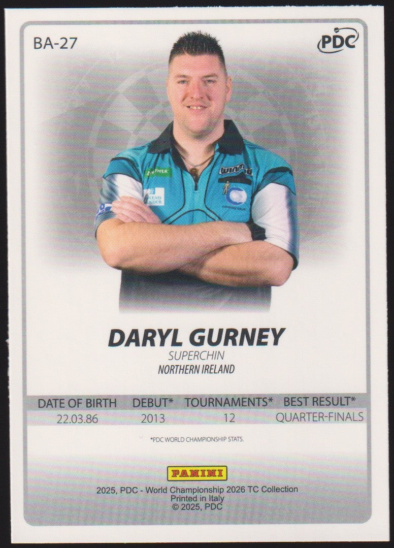 PDC World Championship 2026 Daryl Gurney "Superchin" Refractor Parallel – Bild 2