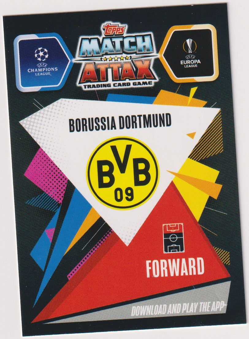 Topps 2018-19 Erling Haaland Borussia Dortmund UEFA Champions League - Europa – Bild 2