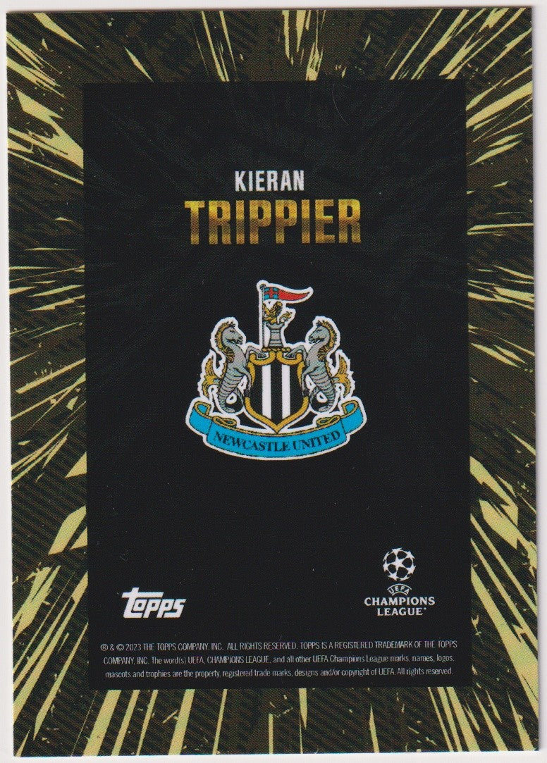Topps X 2022-23 Kieran Trippier Newcastle United UEFA Champions League Parallel – Bild 2