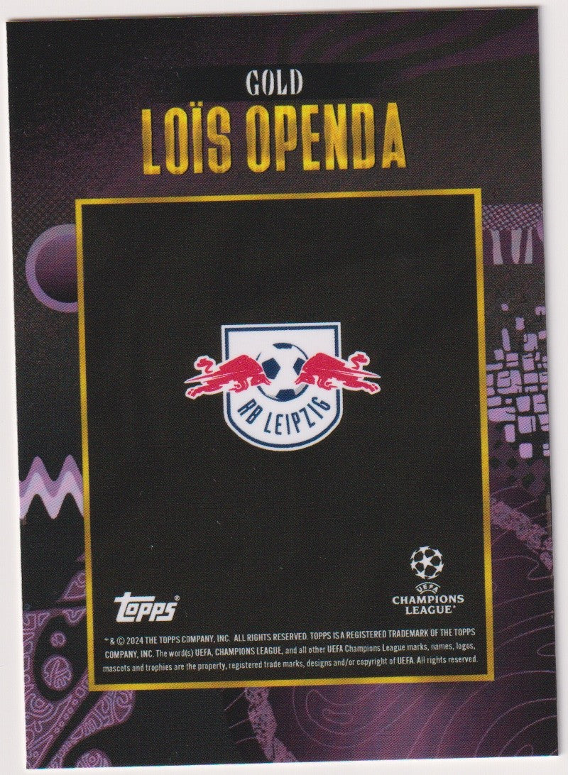 Topps Gold Loïs Openda RB Leipzig UEFA Champions League Parallel Rare – Bild 2