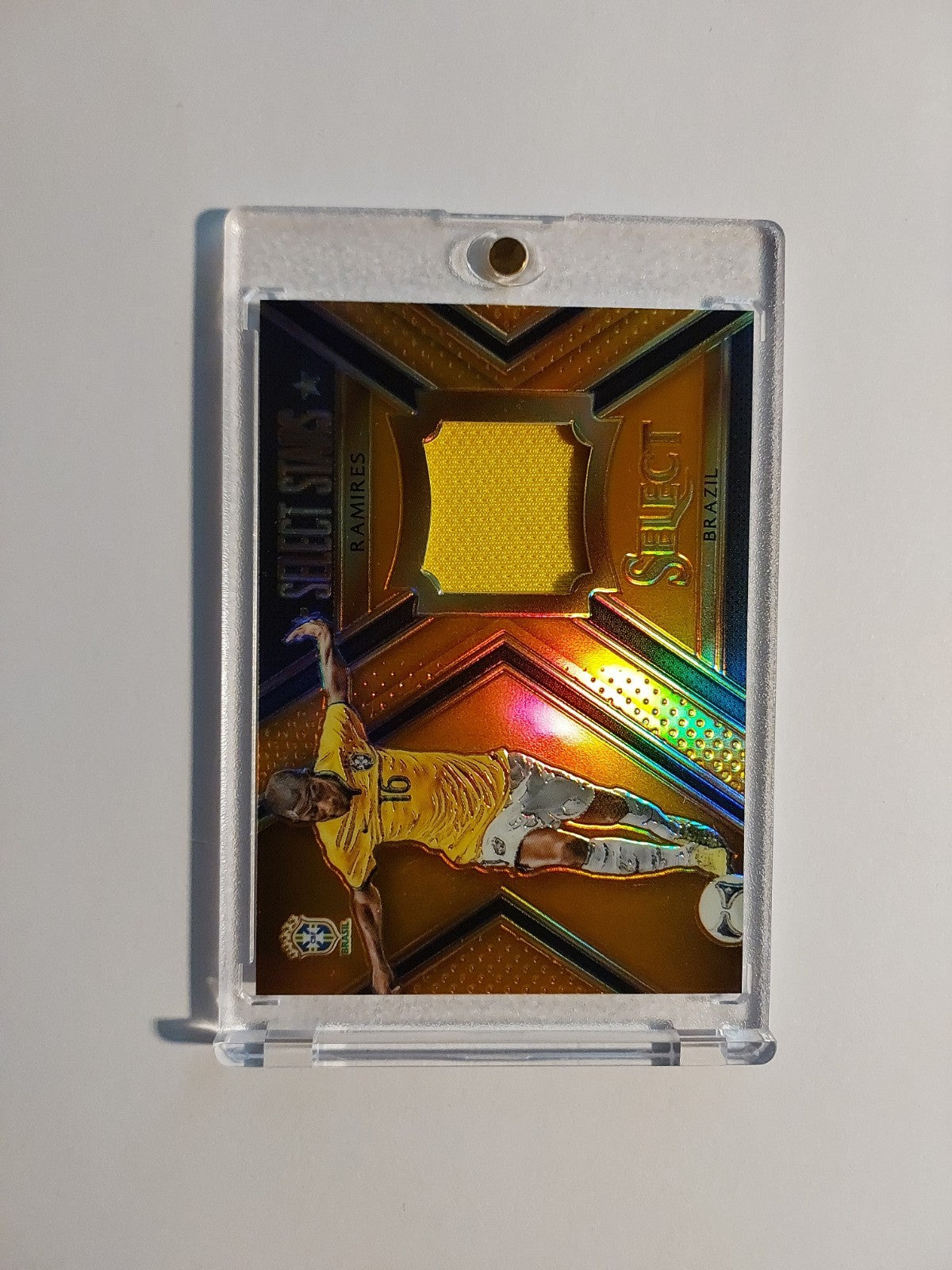 Panini Select 2015-16 Ramires Patch Relic Brasilien Parallel 81/149 Refractor – Bild 2