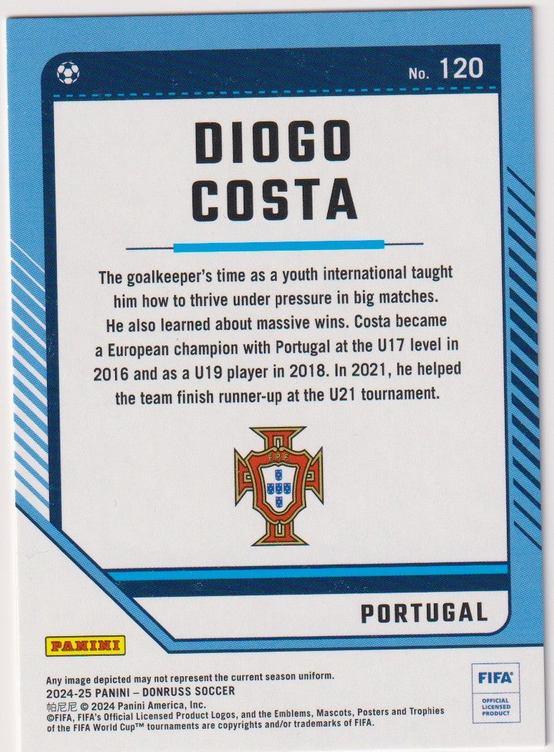 Panini 2024-25 Panini - DonRuss Soccer 2024-25 Diogo Costa Portugal Parallel 120 – Bild 2