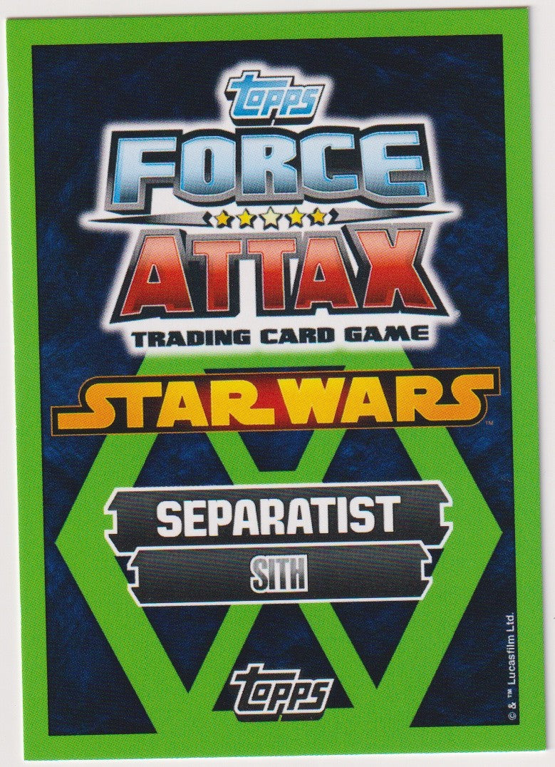 Topps Star Wars 2015 Count Dooku Separatisten Sith TCG Rare – Bild 2