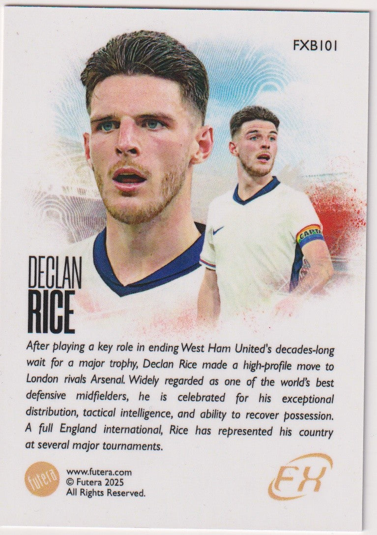 Futura FXB101 2025-26 Declan Rice Arsenal Parallel Rare FXBI0I – Bild 2
