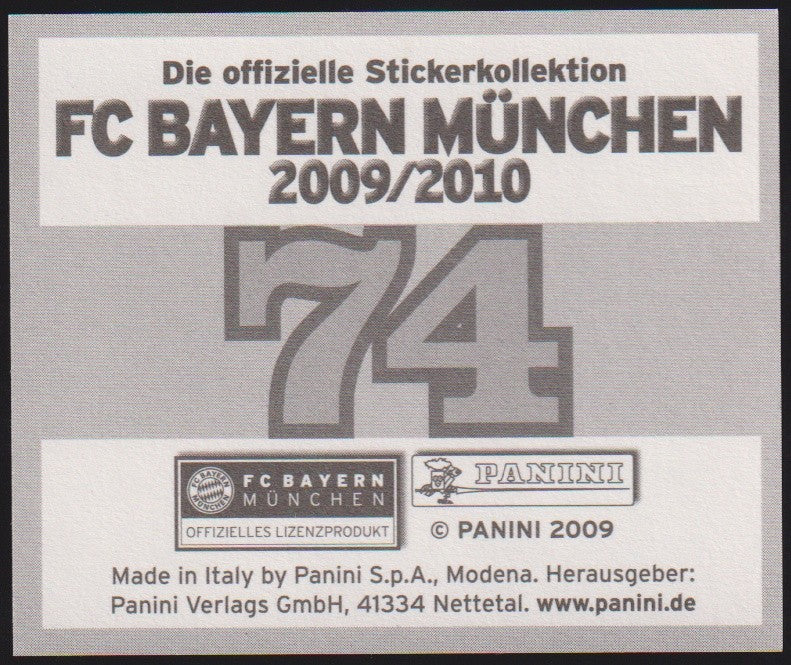 Panini Bundesliga 2009-10 Bastian Schweinsteiger Bayern München Vintage Parallel – Bild 2
