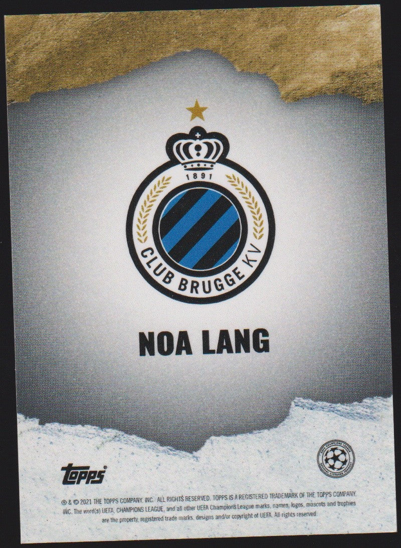 Topps Noa Lang Club Brugge KV Parallel Rare – Bild 2