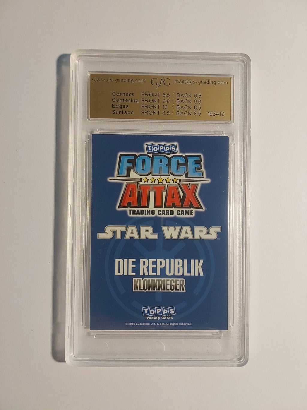 Topps Star Wars 2010 Captain Rex & Commander Cody Republik GSG 7 = PSA Rare – Bild 2