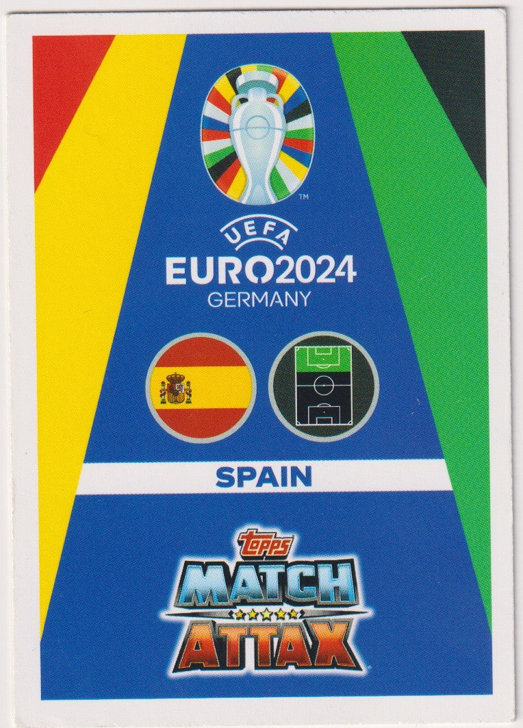 Topps Match Attax 2023-24 Álvaro Morata Spanien Parallel Rare – Bild 2