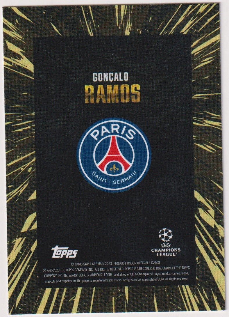 Topps X WHIP 2022-23 Gonçalo Ramos Paris Saint-Germain Champions League Parallel – Bild 2