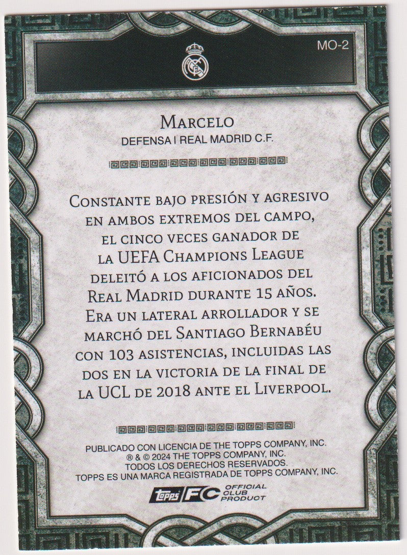 Topps 2023-24 Marcelo Real Madrid Legend Black Parallel Rare MO-2 – Bild 2