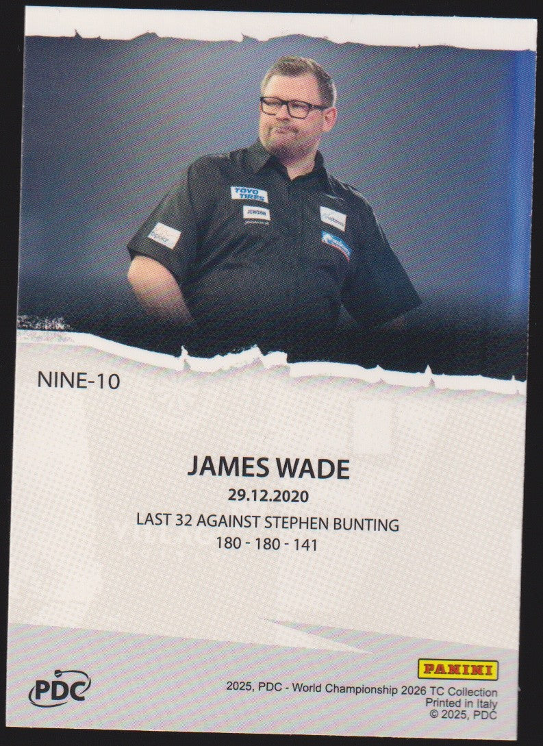 Panini PDC World Championship 2026 James Wade Refractor Parallel – Bild 2