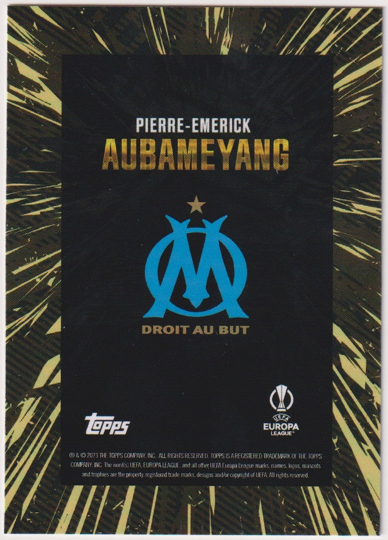 Topps Pierre-Emerick Aubameyang Olympique de Marseille UEFA Europa – Bild 2
