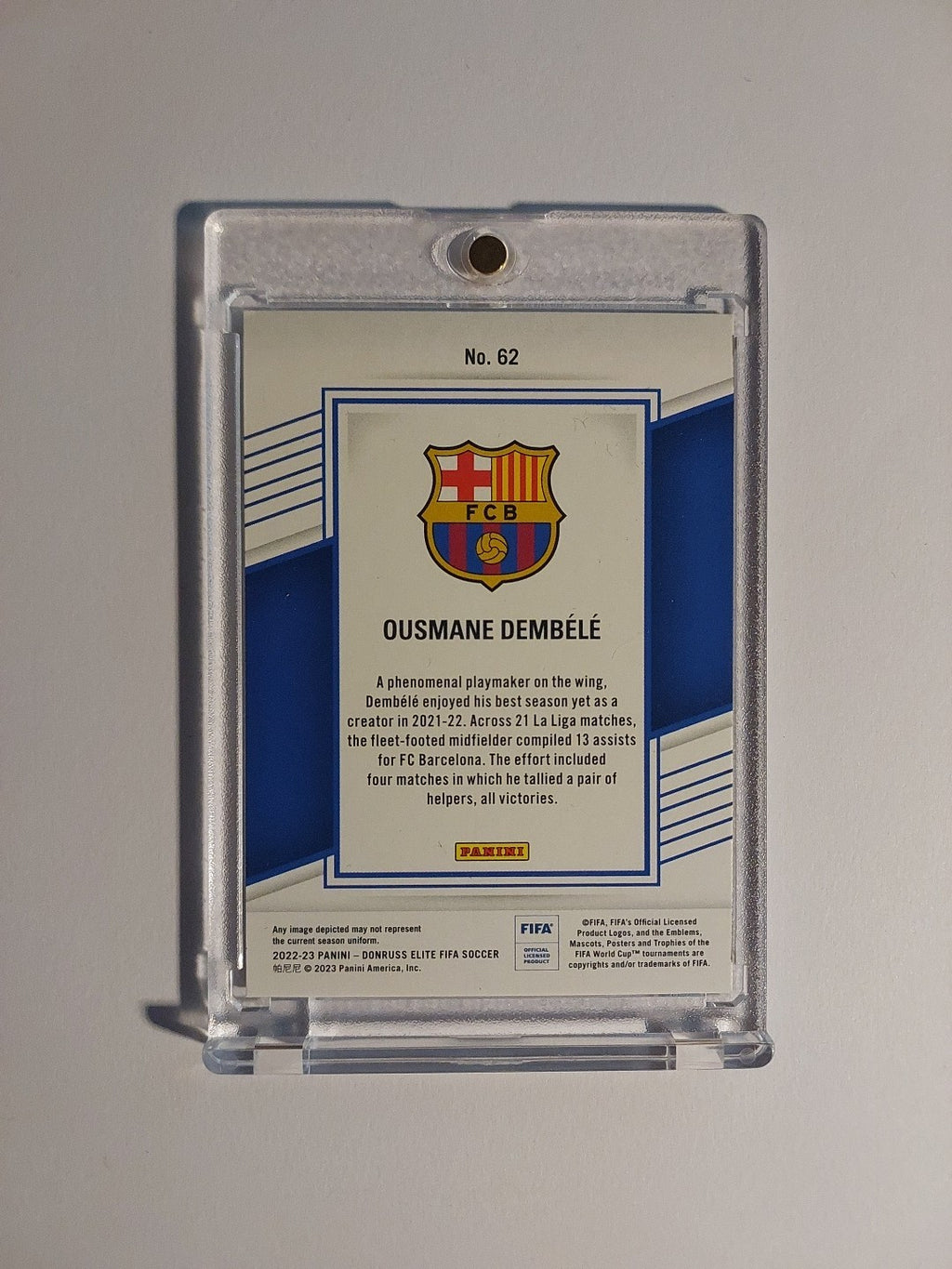 Panini Elite 2022-23 Ousmane Dembele Barcelona Parallel Refractor Insert Rare – Bild 2