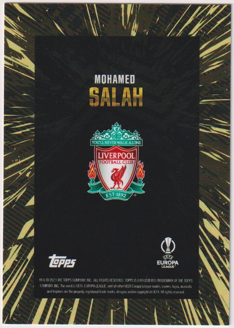 Topps Europa League Mohamed Salah Liverpool Football Club Parallel Rare – Bild 2