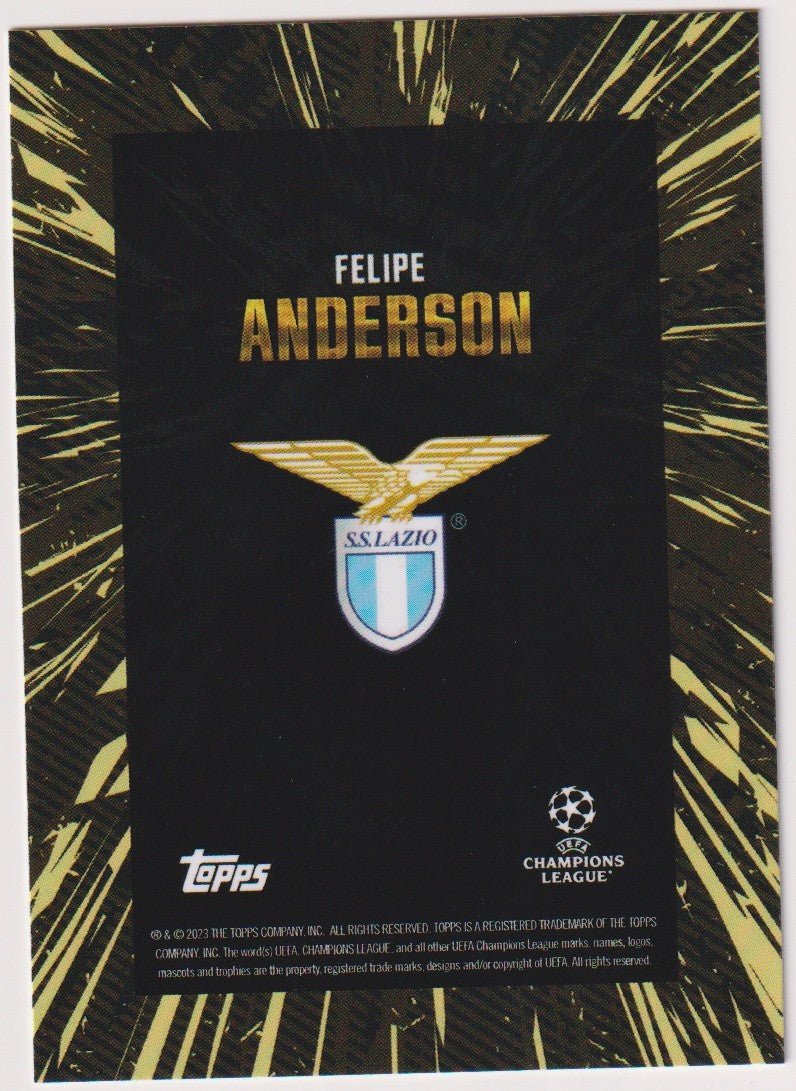 Topps X WHIP Felipe Anderson SS Lazio UEFA Champions League Parallel Rare – Bild 2