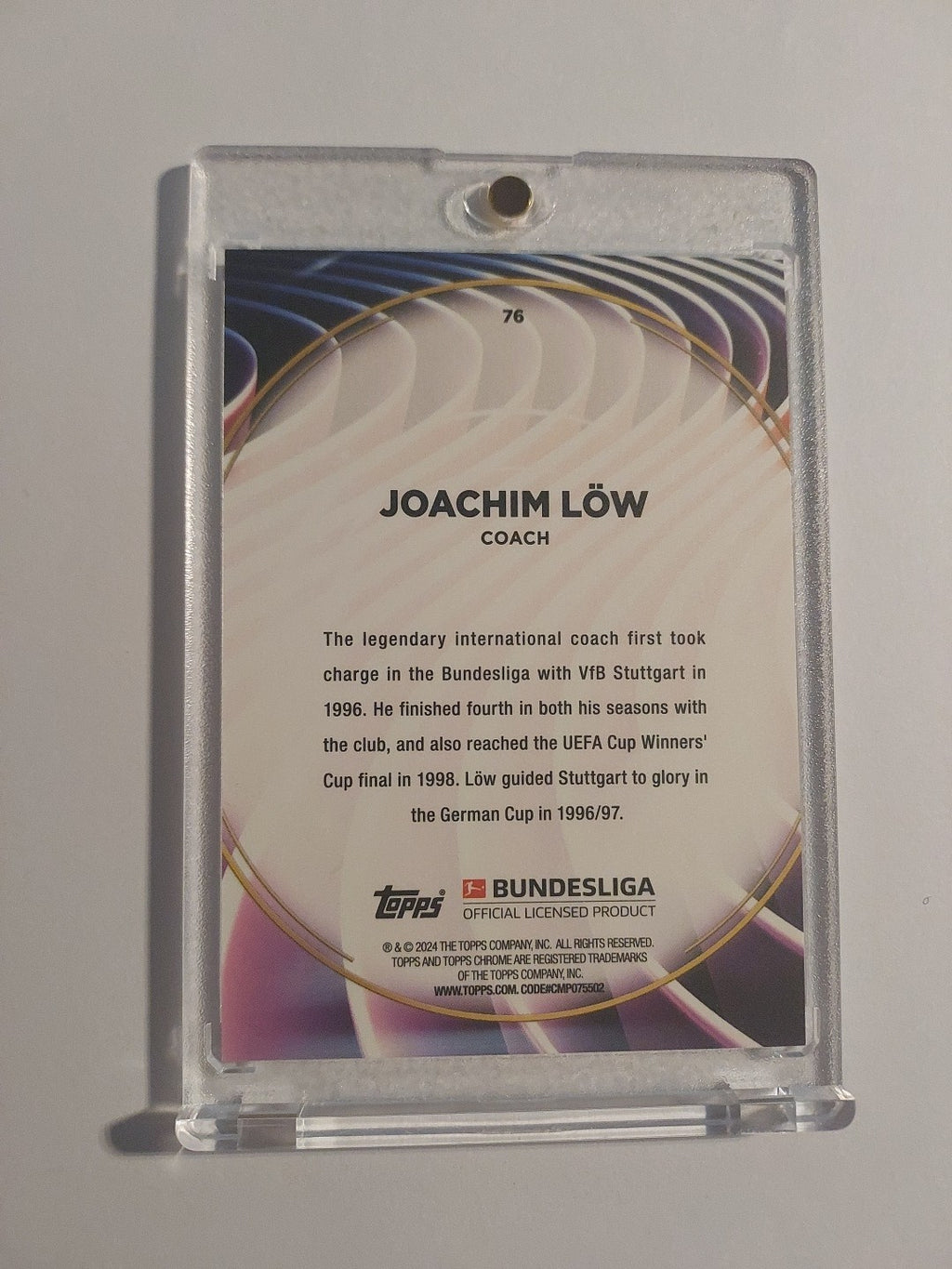 Topps 60 Jahre Bundesliga 2023-24 Joachim Löw Deutschland Parallel Rare – Bild 2