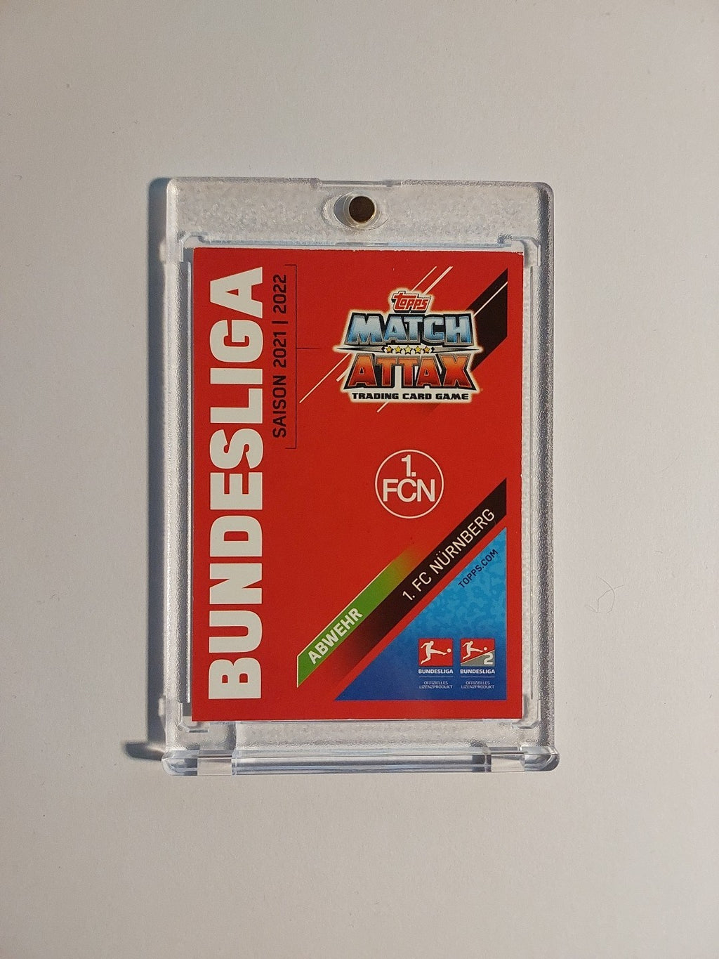 Topps Bundesliga 2021-22 Christopher Schindler On Card Auto Nürnberg Parallel – Bild 2