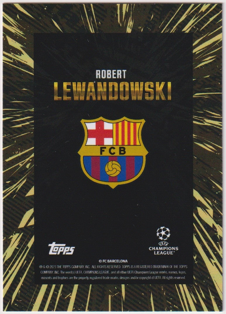 Topps X Whip 2022-23 Robert Lewandowski FC Barcelona Champions League Parallel – Bild 2