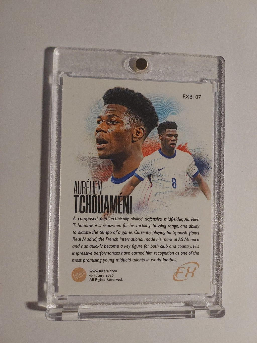 Futera Unique 2024-25 Aurelien Tchouameni Real Madrid Frankreich Parallel Hit – Bild 2