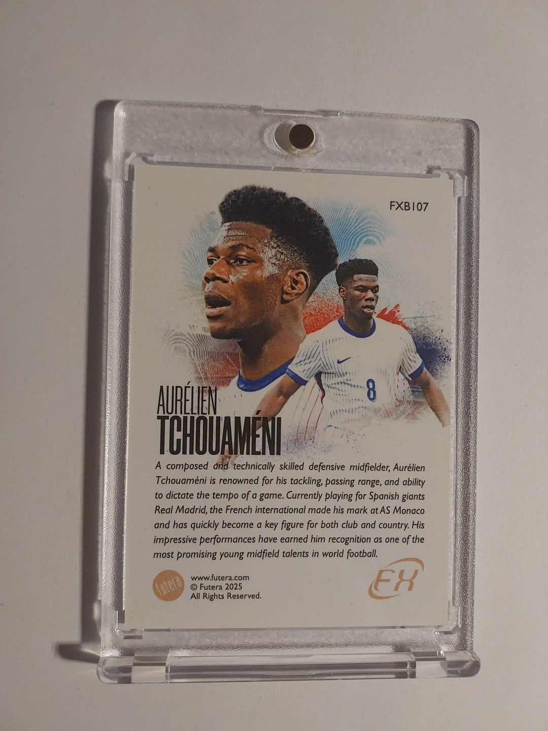 Futera Unique 2024-25 Aurelien Tchouameni Real Madrid Frankreich Parallel Hit – Bild 2