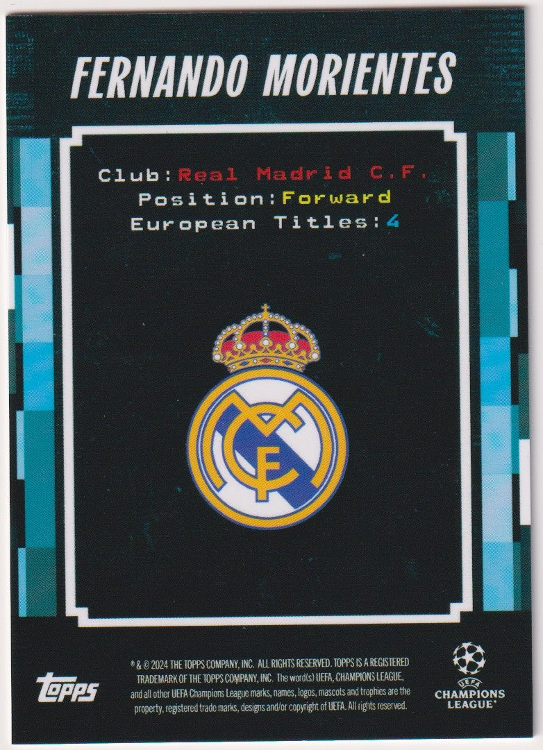 Topps Decades 2023-24 Fernando Morientes Real Madrid Parallel 29/49 Refractor – Bild 2