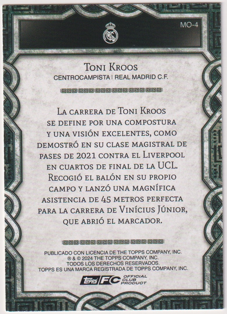 Topps 2024-25 Toni Kroos Real Madrid C.F. Parallel Rare – Bild 2