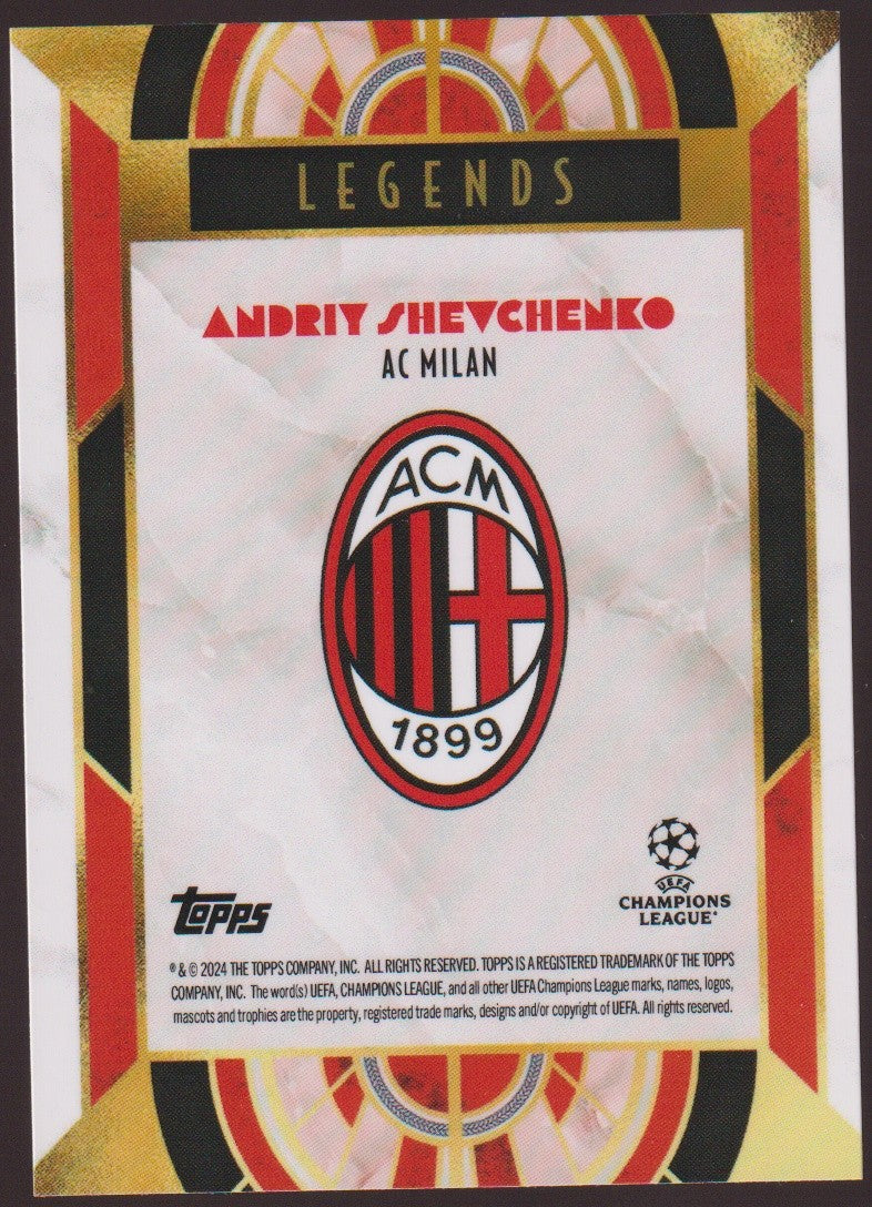 Topps Legends 2023-24 Andriy Shevchenko AC Milan Parallel Rare – Bild 2