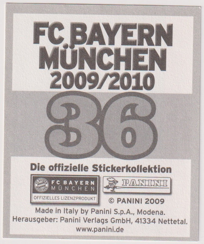 Panini Die offizielle Stickerkollektion 2009-10 Philipp Lahm FC Bayern München – Bild 2