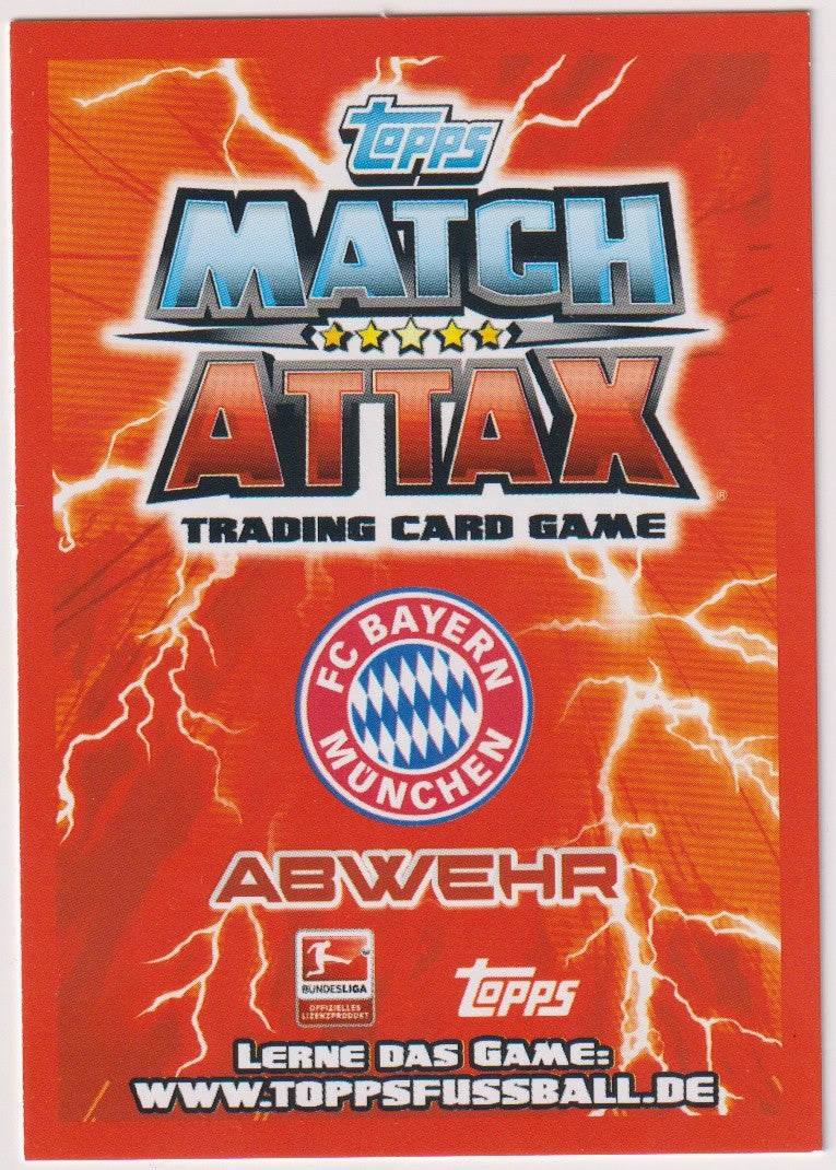 Topps Match Attax Philipp Lahm FC Bayern München Parallel Rare 514 – Bild 2
