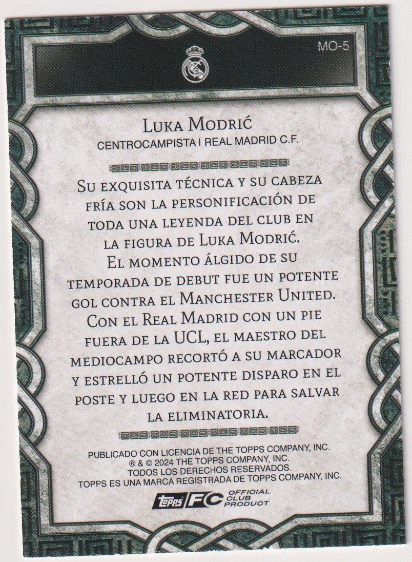 Topps 2024-25 Luka Modrić Real Madrid C.F. Parallel Rare – Bild 2