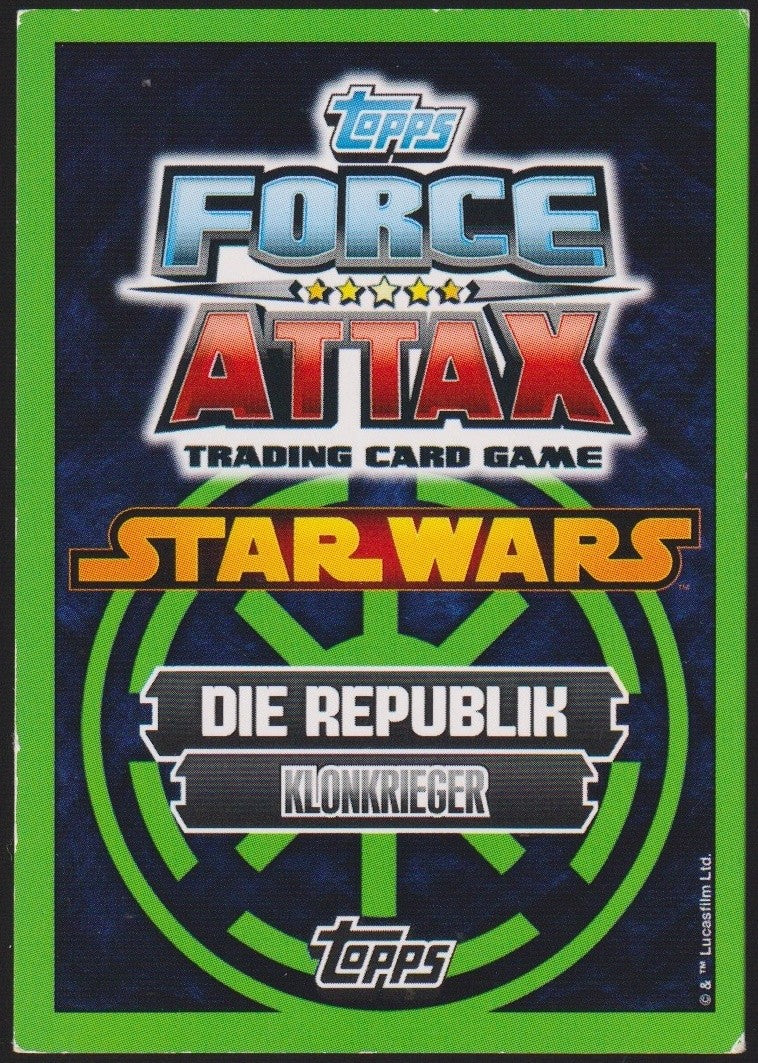 Topps Star Wars 2011 Commander Cody (Phase 1) Republik Klonkrieger TCG Rare #31 – Bild 2
